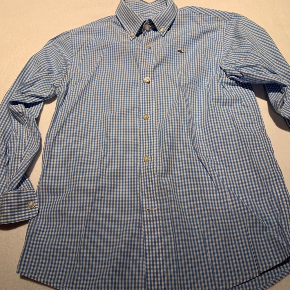 Vinyard Vines classic gingham boys shirt
